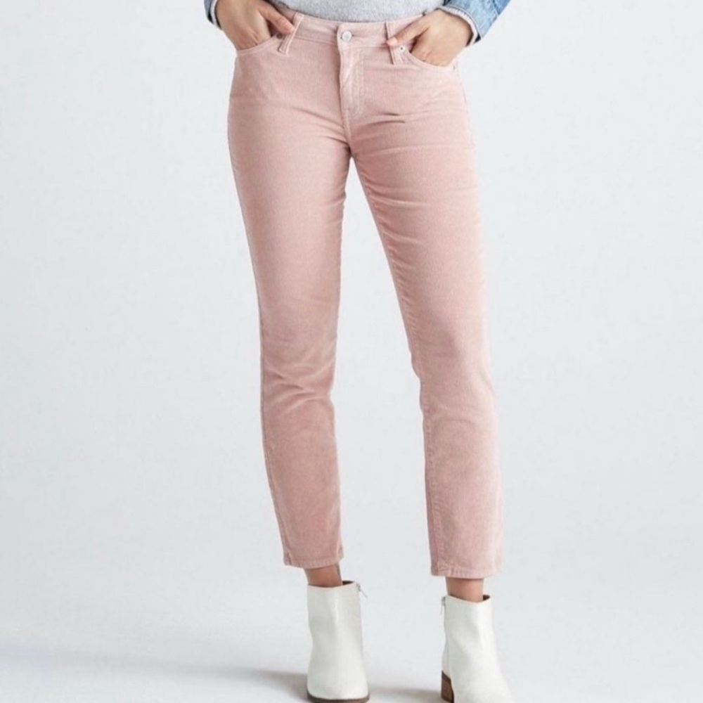 LUCKY BRAND PINK CORDUROY LOLITA SKINNY MID RISE PANTS WOMENS SZ 2